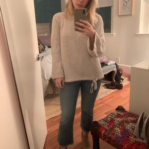 Madewell Waffle Tie-Side Sweater (XS)